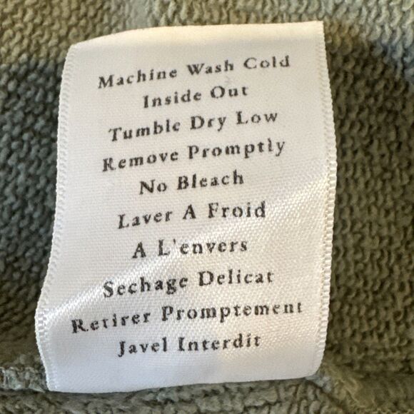 Frank & Eileen Olive Original Capelet Sweatshirt Sage Poncho One Size Cotton - Picture 6 of 7